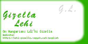 gizella lehi business card